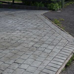 Imprinted concrete driveway repair Wiveliscombe